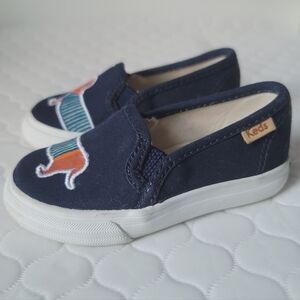 Keds Rifle Paper Co Double Decker Size 5 Dachshund Embroidery